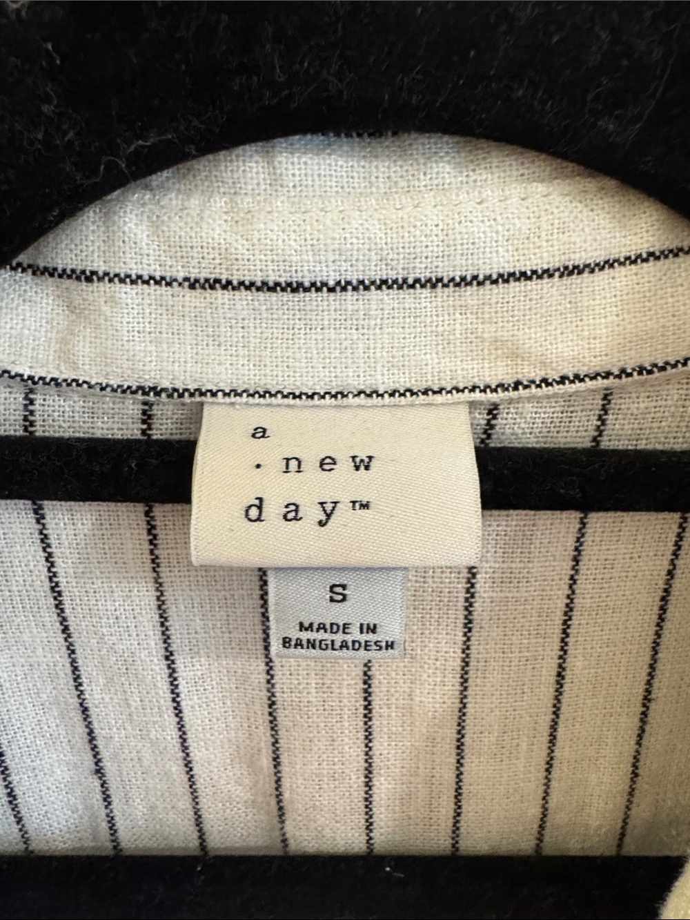 A New Day Striped Button-Front Linen Blend Dress - Picture 3 of 6